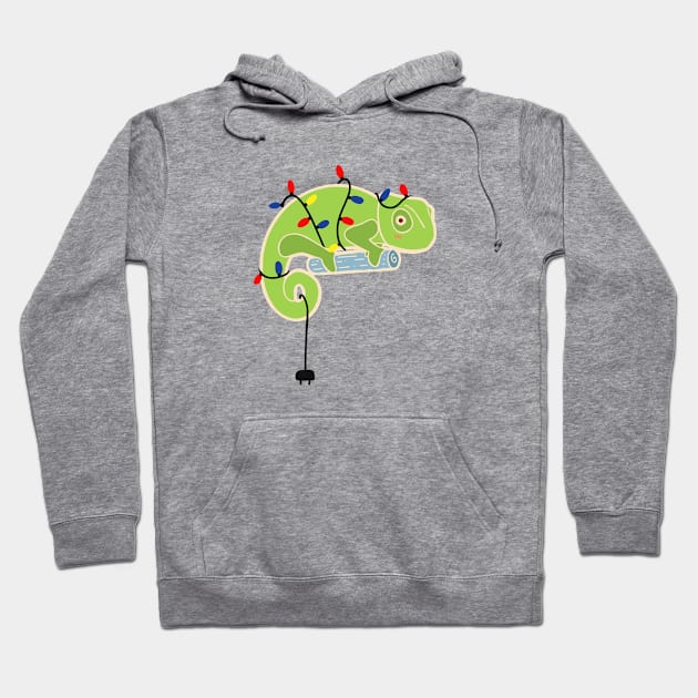 Chameleon Christmas Tree Hoodie by vpessagno